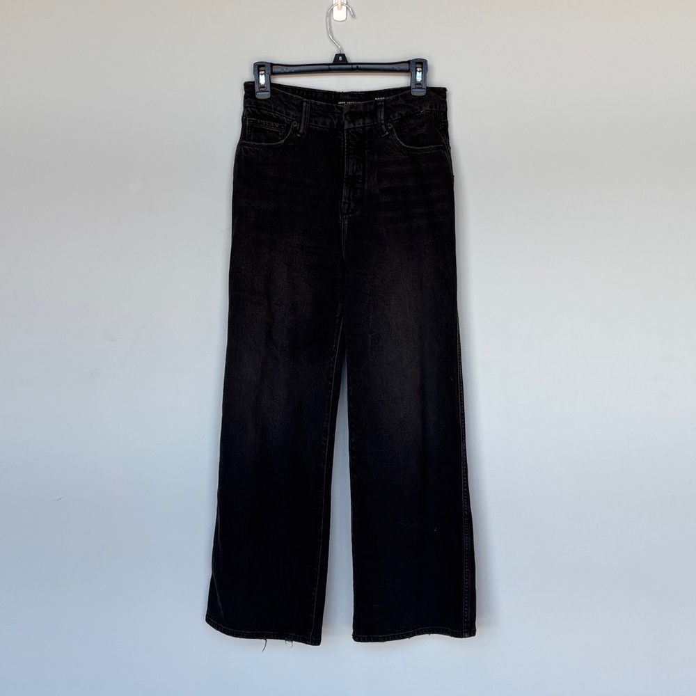 Good American Black Flare Jeans